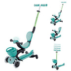 Тротинетка 5 в 1 GLOBBER BABY LEARN 360° FLASH LIGHTS - мента