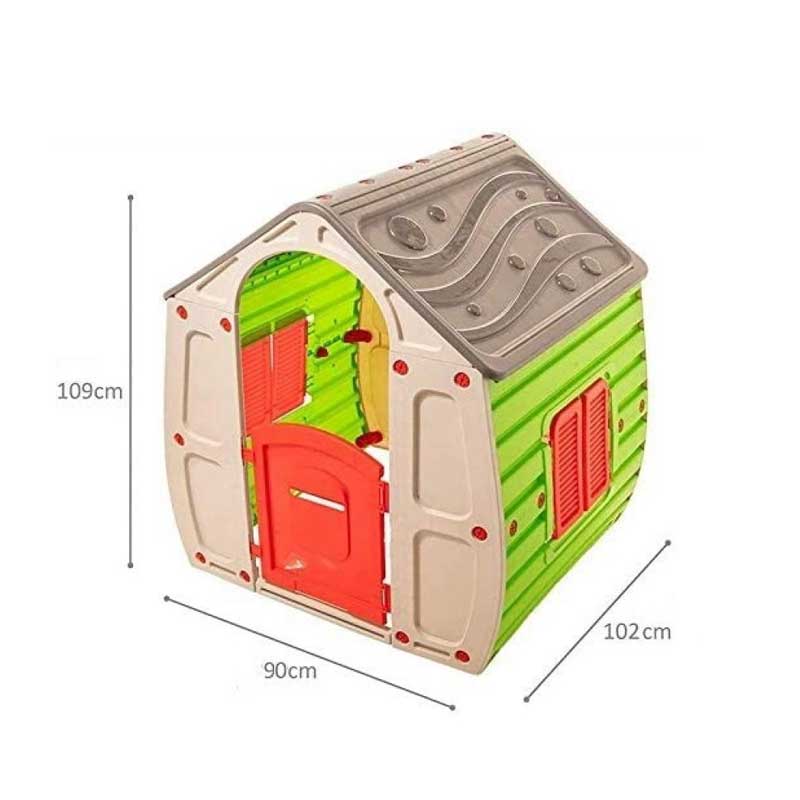 Детска пластмасова къщичка за игра на двора Magic Playhouse – размери.