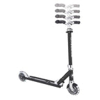 Алуминиева детска тротинетка GLOBBER FLOW ELEMENT LIGHTS - черна