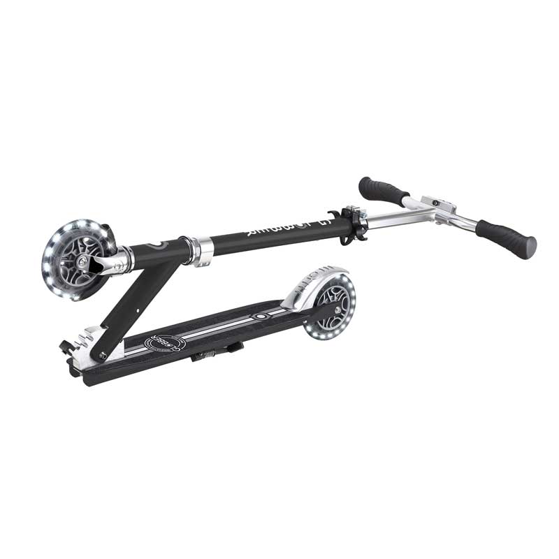Алуминиева детска тротинетка GLOBBER FLOW ELEMENT LIGHTS - черна