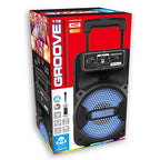 Преносима тонколона с LED светлини и микрофон, Groove119