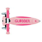 Детска сгъваема тротинетка с родителски контрол Globber Go Up Deluxe Flash Lights, розова