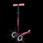 Детска тротинетка със светещи колела PRIMO PLUS GLOW LIGHTS, корал