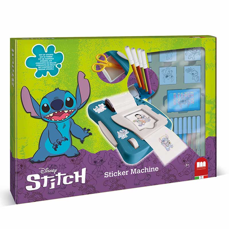 Креативен комплект "Stitch" с машина за стикери и аксесоари.