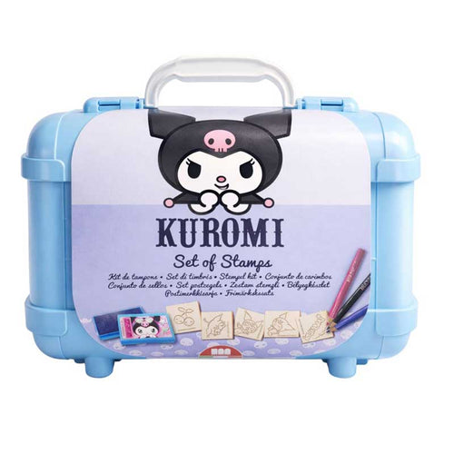 Арт куфарче Kuromi. Комплект за оцветяване. Заснето отпред, на бял фон.