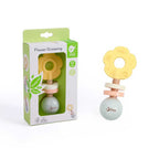 Сензорна дървена играчка-гризалка Цвете Classic World за бебета от 0+ месеца