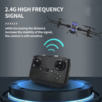 Сгъваем дрон с ULTRA HD 4K камера, светлинни ефекти и WiFi управление, син цвят