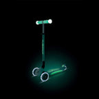 Сгъваема тротинетка със светещи дръжки ELITE GLOW LIGHTS, ментова