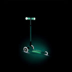 Сгъваема тротинетка със светещи дръжки ELITE GLOW LIGHTS, ментова