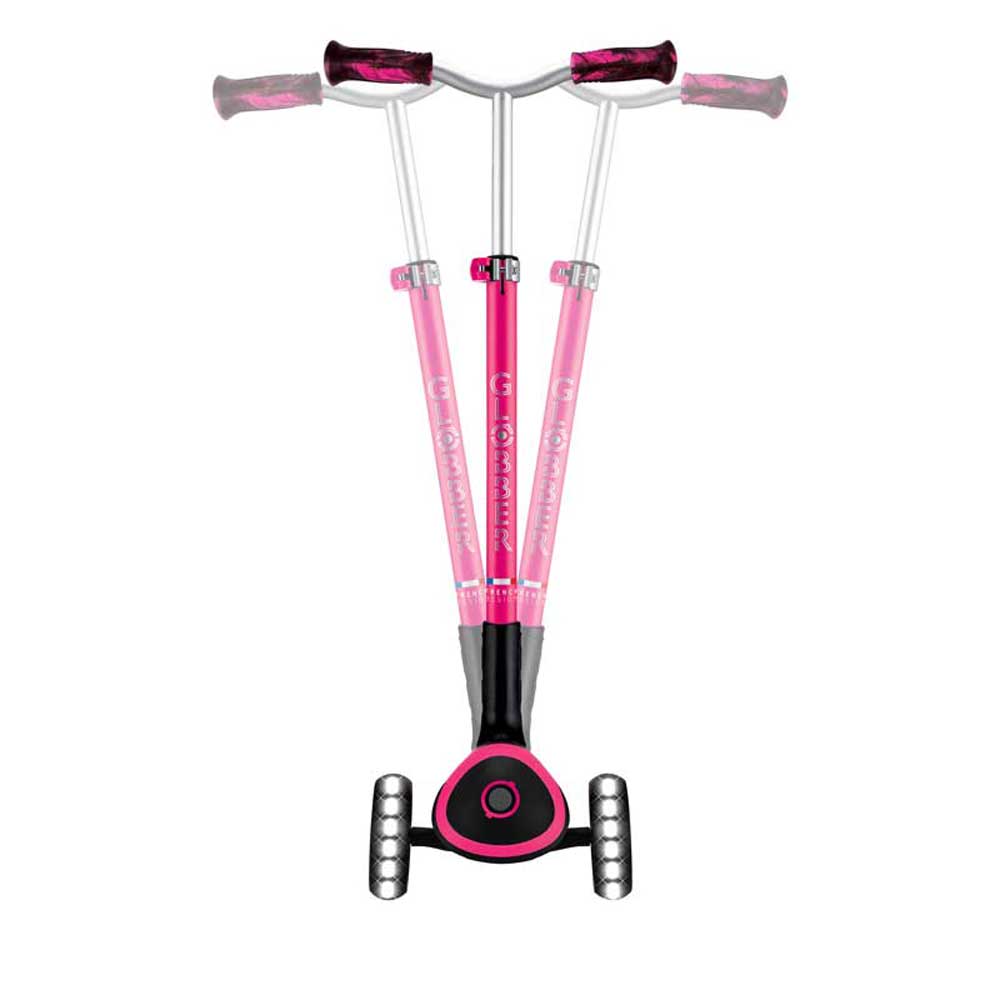 Сгъваема тротинетка за деца над 4 години GLOBBER ACE LIGHTS, розова