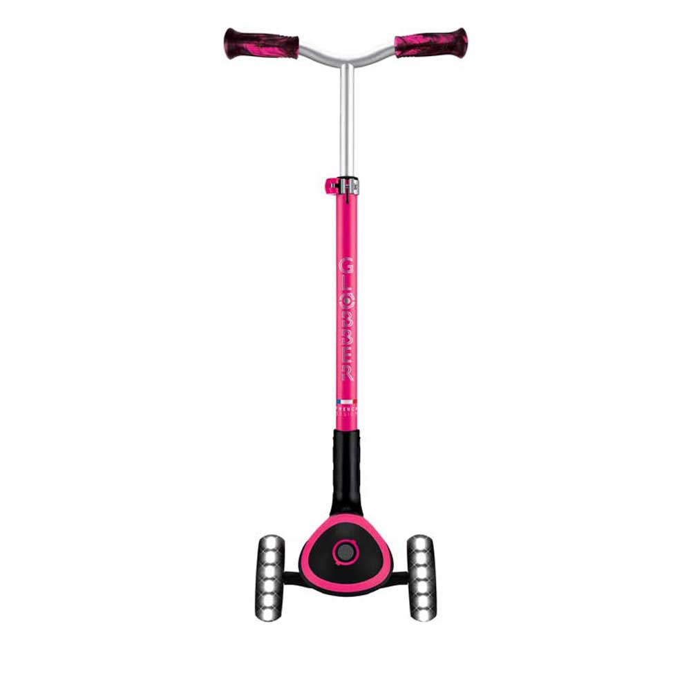 Сгъваема тротинетка за деца над 4 години GLOBBER ACE LIGHTS, розова