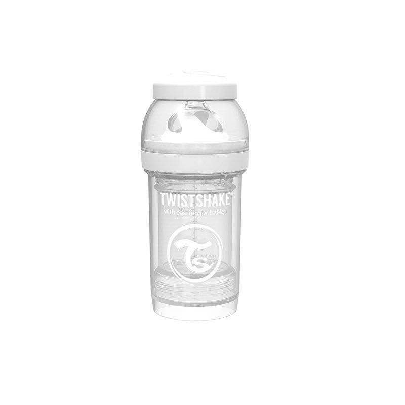 Шише за бебета против колики Twistshake 330 мл. бяло
