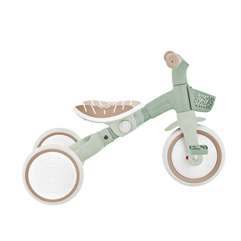 Триколка с родителски контрол 3 в 1 GLOBBER LEARNING TRIKE PLUS ECOLOGIC, мента