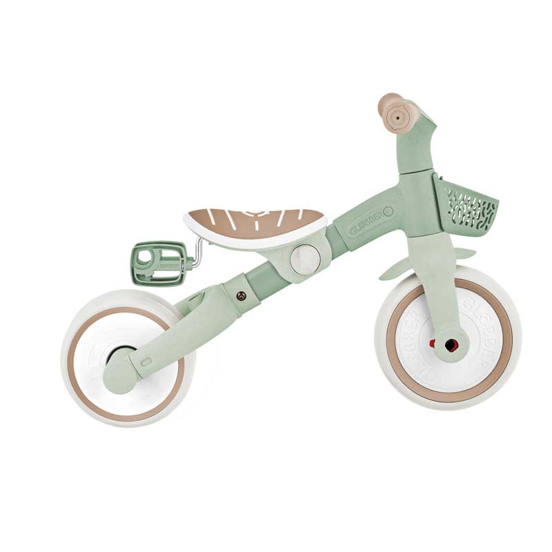 Триколка с родителски контрол 3 в 1 GLOBBER LEARNING TRIKE PLUS ECOLOGIC, мента